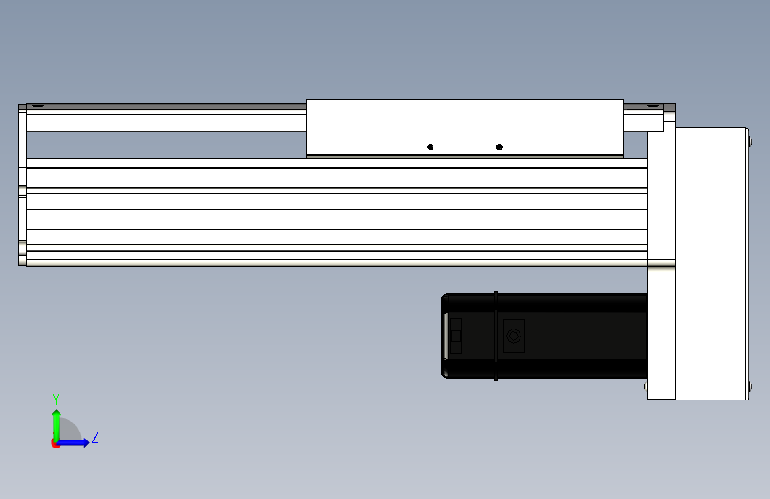 Toyo东佑达直线模组-ETH22-150-BM-400W+煞車 左侧视图