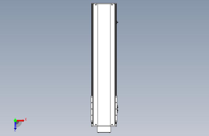 Toyo东佑达直线模组-ETH22-750-BM-400W+煞車 俯视图