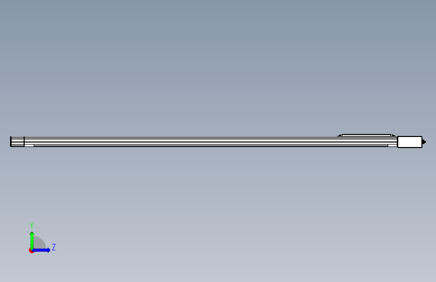 Toyo东佑达直线模组-M65-M-2000-L-M40-C4 左侧视图