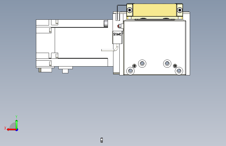 Toyo东佑达直线模组-M80M-S-X102-1100-L-P40-C4 背面视图