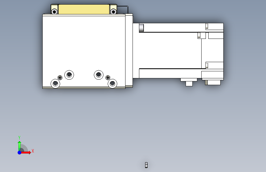 Toyo东佑达直线模组-M80M-S-X102-1100-L-P40-C4 正面视图