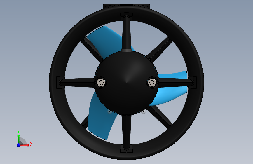 T200水下推进器3D图纸