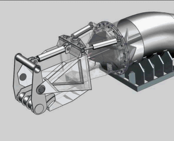 船舶喷水推进系统模型3D图纸 NX9设计 附IGS STP X_T等格式