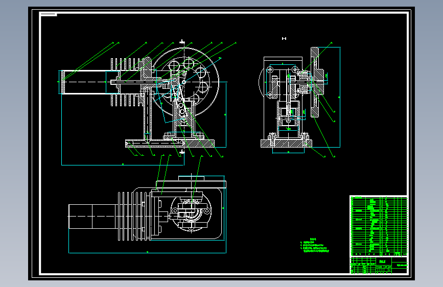 斯特林发动机结构设计150 包含CAD图纸和说明文档参考