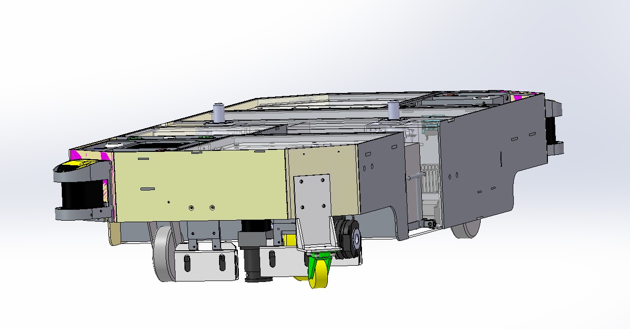 AGV小车AG舵轮搬运车AGV机器人AGV模型3D模型机械设计