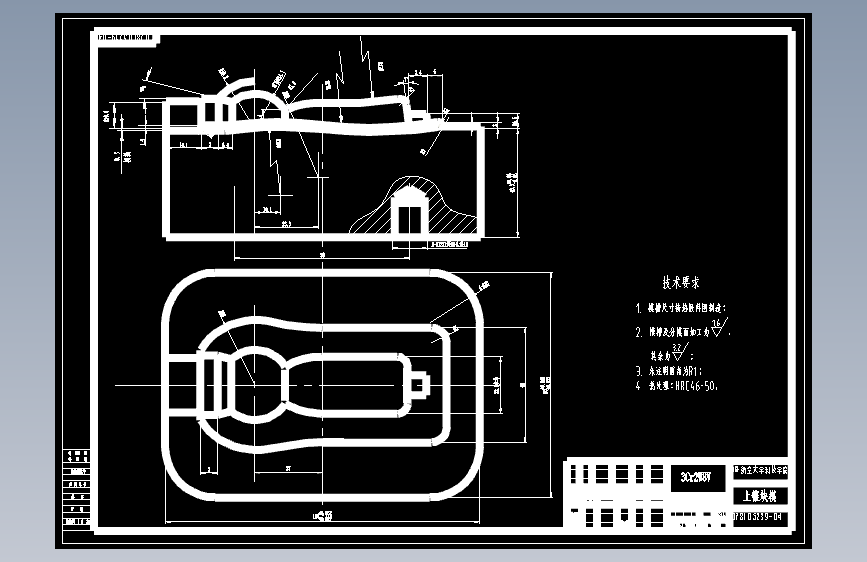 CAD CAM技术在摩托车护片锻模设计中的应用 主视图