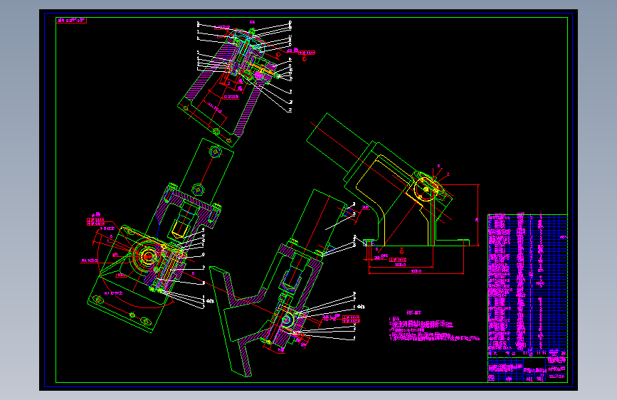 涡轮盘液压立拉夹具(论文+DWG图纸)