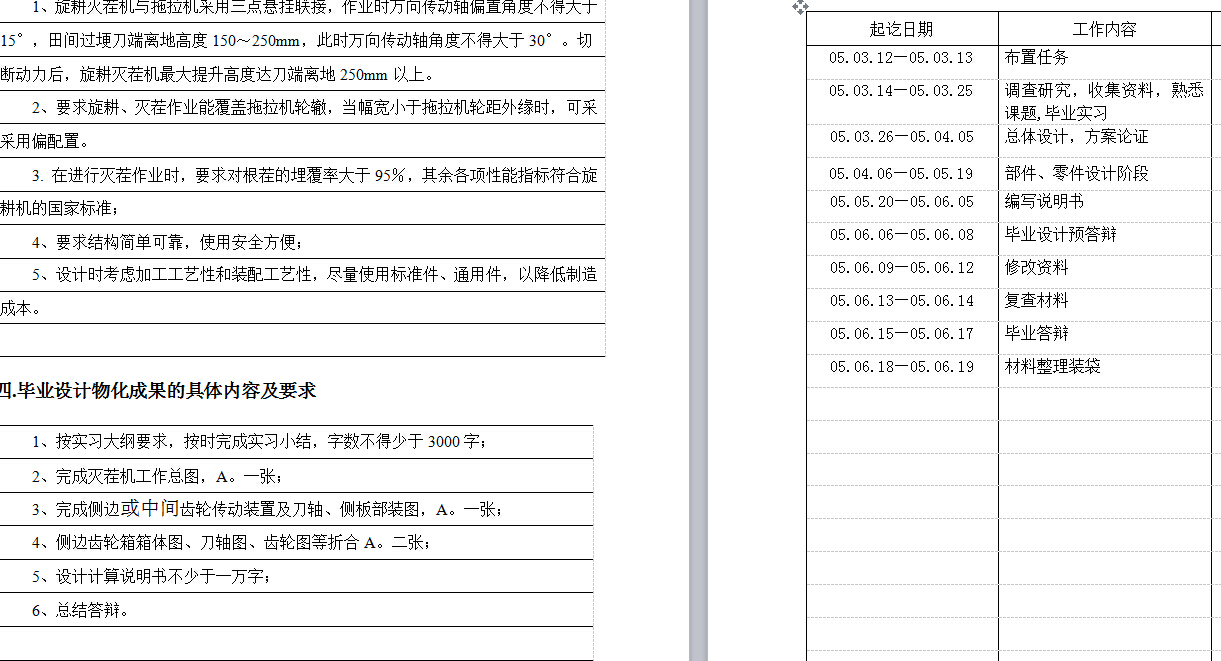 160型旋耕灭茬机总体及侧边传动装置毕业设计