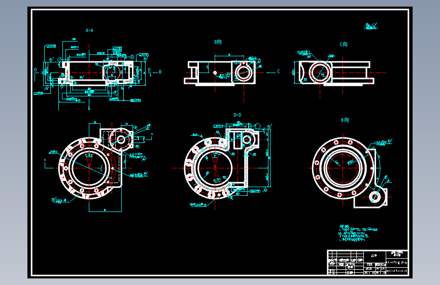 Jh31 315机械压力机滑块部分的设计及有限元分析 Autocad 2004 模型图纸下载 懒石网