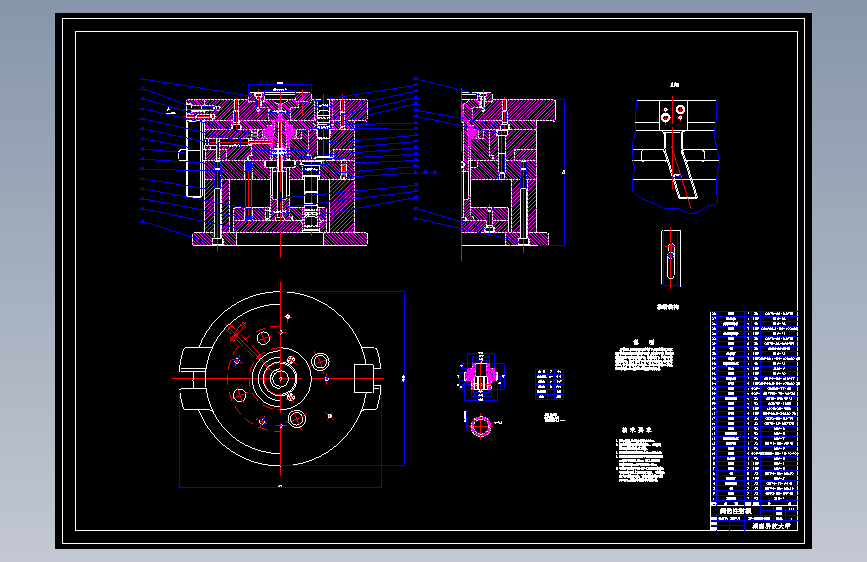 斜齿轮注射模(论文+DWG图纸)