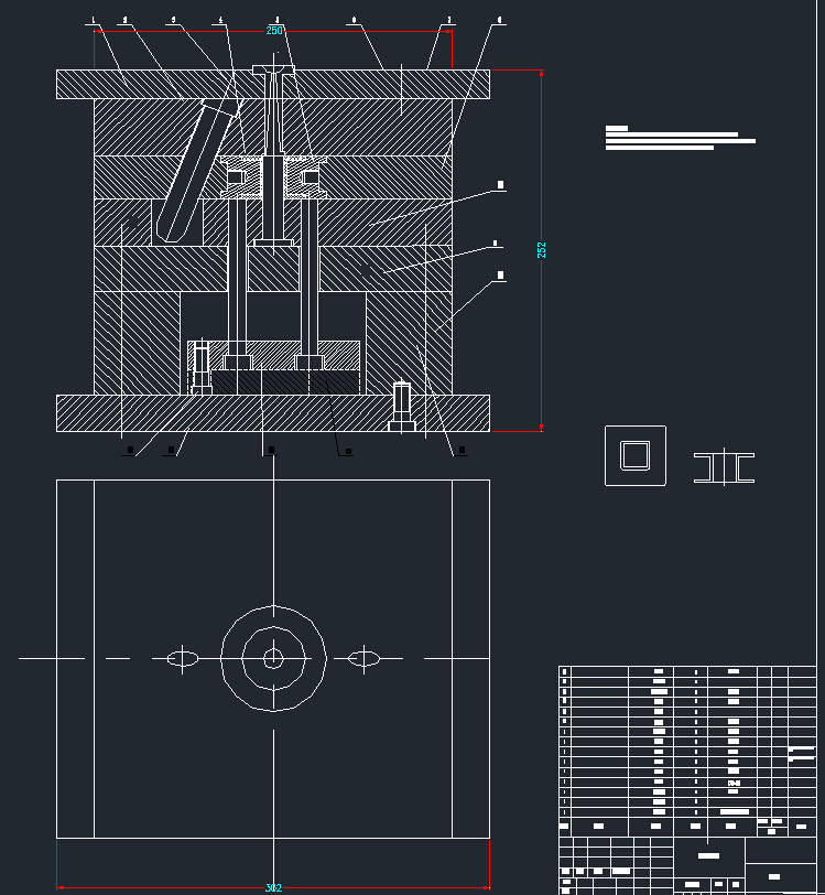 塑料架注射模具设计