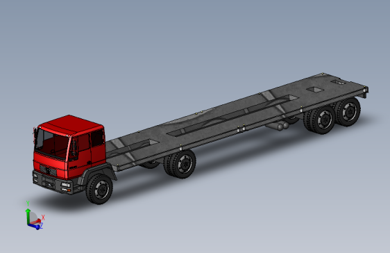 集装箱运输车模型