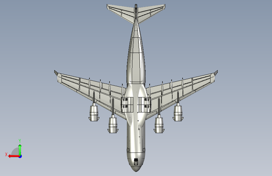 C-17运输机 背面视图