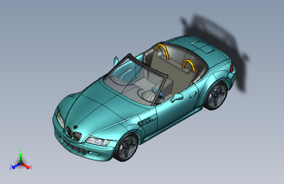 宝马Z3汽车 3D模型（ProE设计