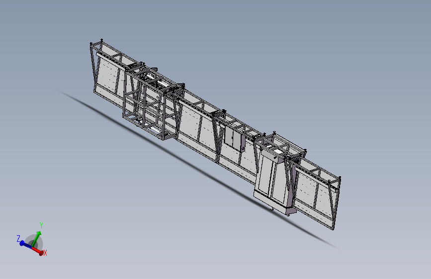 中空玻璃1600生产线3D模型（已用于生产