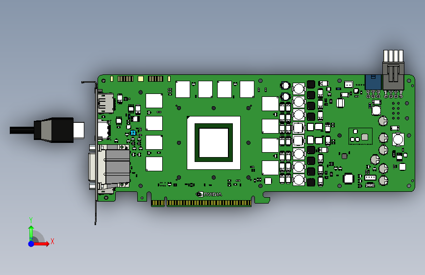 PG600 SKU 显卡 _STEP_模型图纸下载 – 懒石网