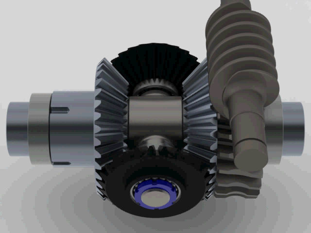 差动齿轮减速器爆炸图3D模型图纸 Solidworks设计