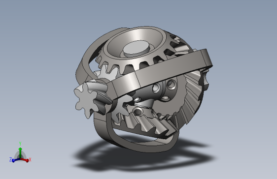 行星锥齿减速器三维建模图纸 Solidworks设计