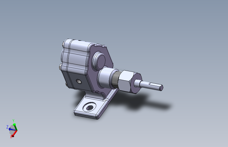 简易单级齿轮泵3D图纸 SOLIDWORKS设计