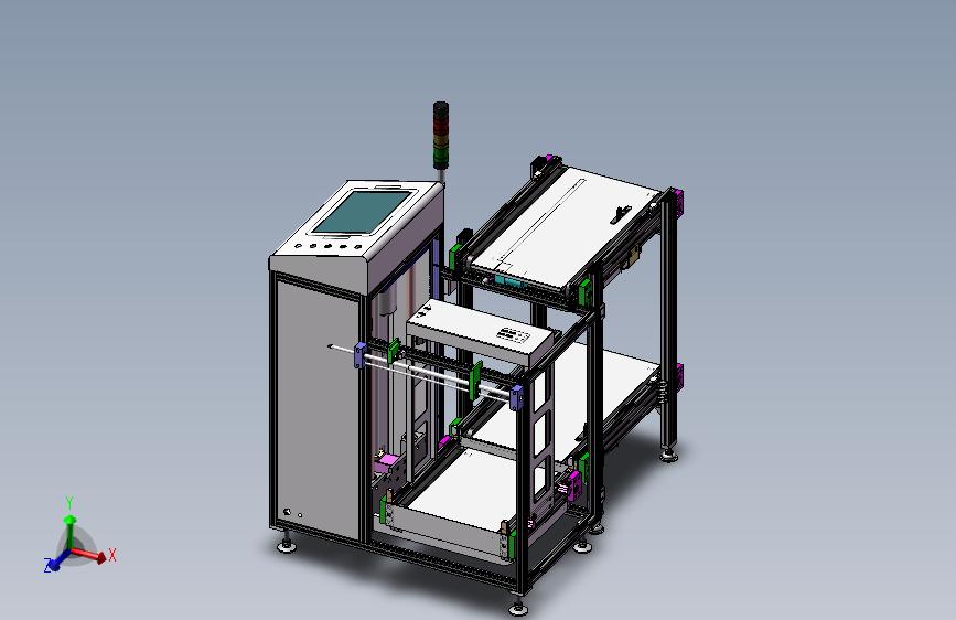 SMT自动上板机3D图纸 T374