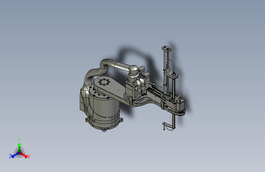 4轴平面scara机器人3D图纸 H244 非标自动化设备3D图纸3D模型