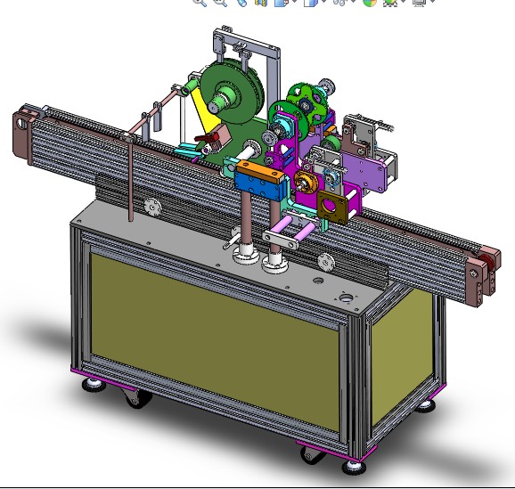 手机背光屏贴双面胶3D图纸H420 G213 非标自动化机械3D图纸设计