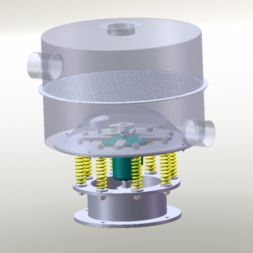 旋振筛结构设计模型
