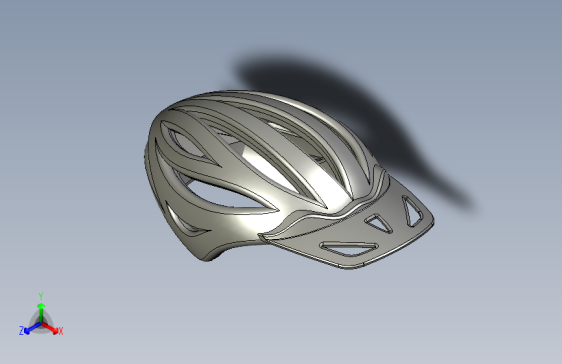 3D自行车头盔模型