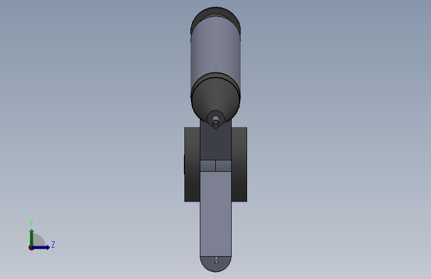 可爱文具圆规solidwork 左侧视图