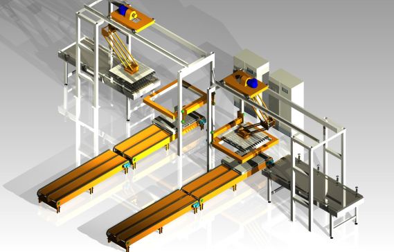 G02-并联机器人码垛机及流水线