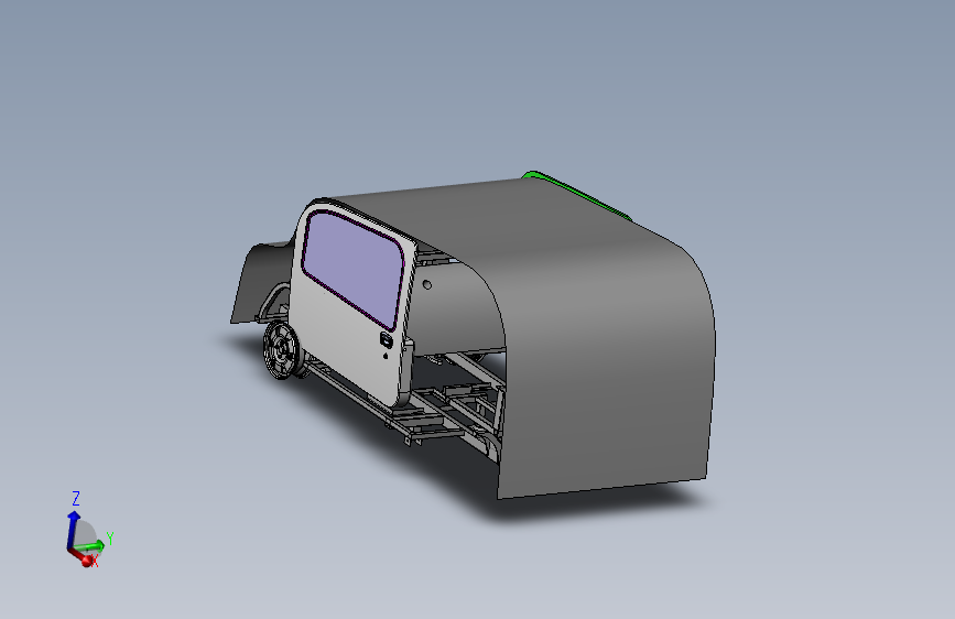 电动汽车左前车门设计