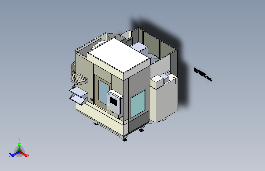 B1_5轴CNC铣床设计模型