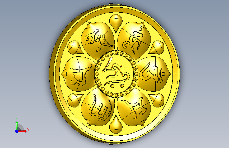 大明咒滴水檐铜瓦