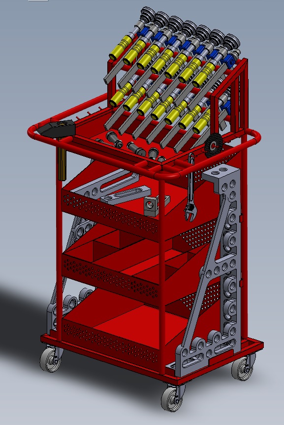 Siegmund工具车-用于焊接 夹具工作台工具的手推车