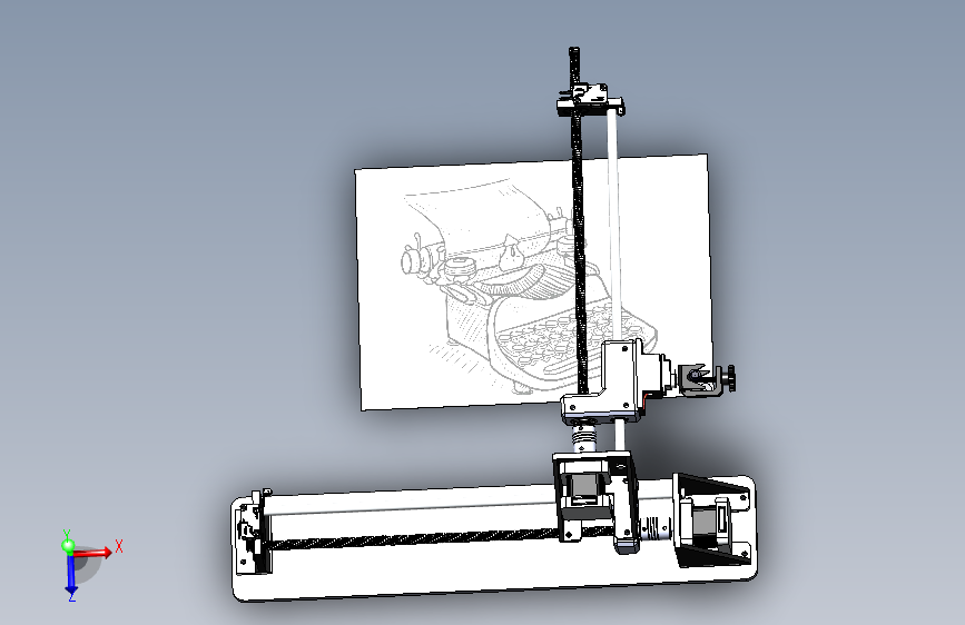 书写机器机械零件