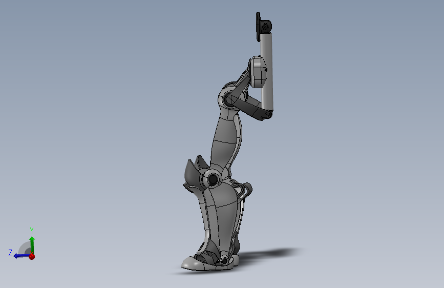 B 外骨骼 跳跃外骨骼 单兵辅助骨骼 机械设计 3D建模图纸jumping-exoskeleton