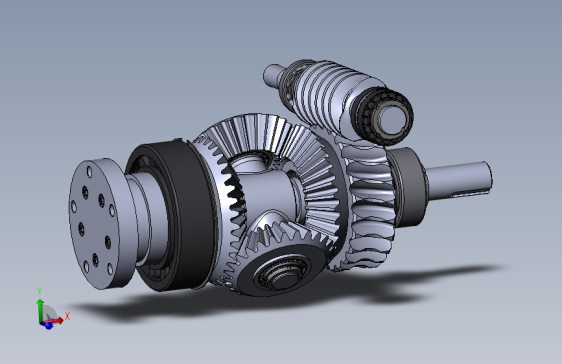 差速器式蜗轮蜗杆减速器3D模型图纸 Solidworks设计