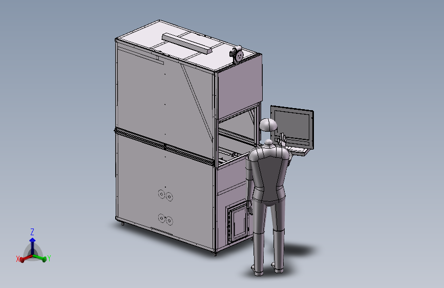 03-小型立体仓库3D模型