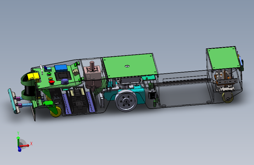 单向潜伏（地充）AGV