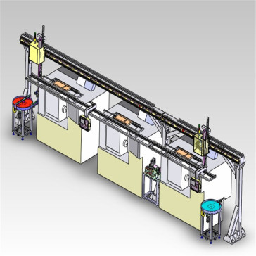 数控车床衔架送料机械手3D图纸 