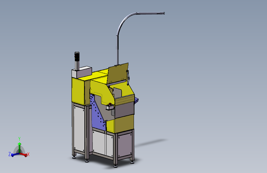 步进式推板送料机 梯板提升机3D图纸