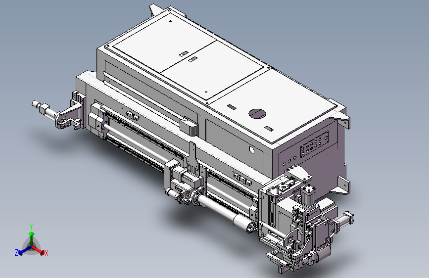 数控弯管机3D模型图纸