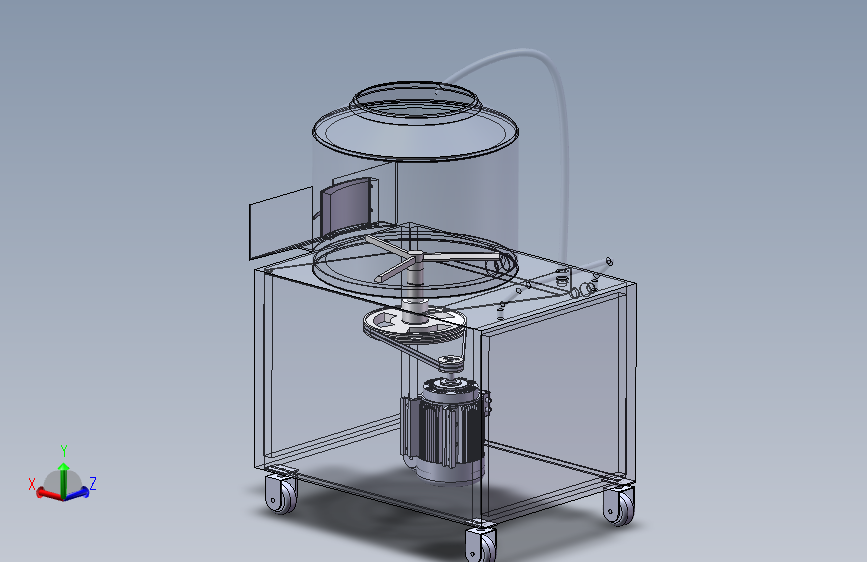 土豆自动去皮机3d图纸 清洗机 土豆、马铃薯自动去皮清洗机3d模型