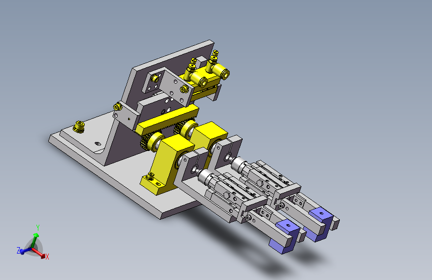 双夹爪180°旋转移栽结构3d图纸 非标移栽机 90度翻转结构3d模型