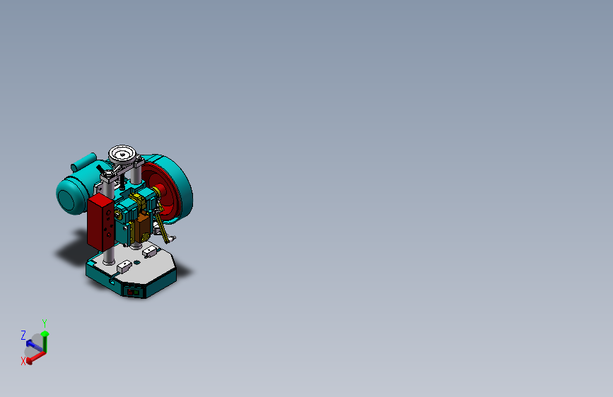 小金龟冲床3D图纸