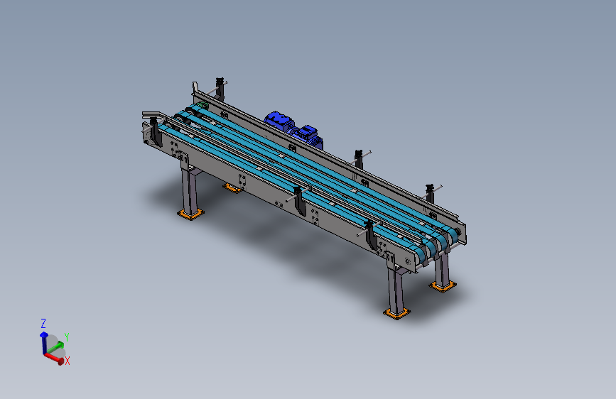 多条小型皮带输送线3d图纸 运输皮带输送线 小型多条皮带线3d模型