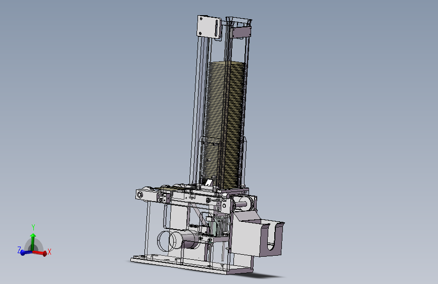 叠片自动出料机构3d图纸 机械结构原理设计 钢片送料机构3d模型