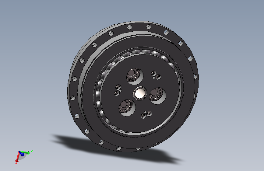 RV25减速机3D图机器人谐波RV减速机3d图纸