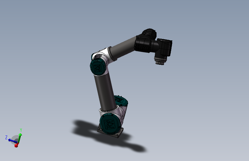 关节机械手小型六轴关节机器人六轴协作机器人3d模型图纸sv20-5