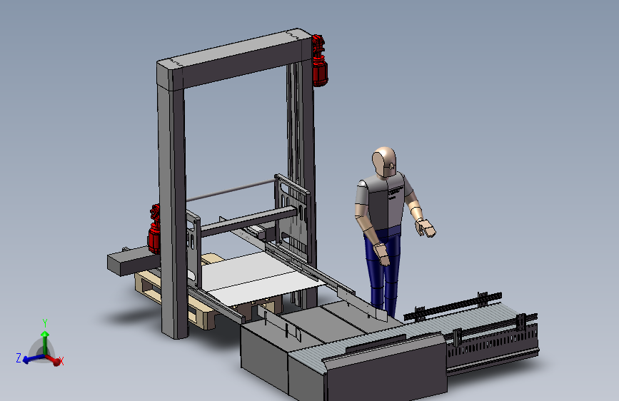 码垛机3D图纸 F145 非标自动化设备3D图纸3D素材